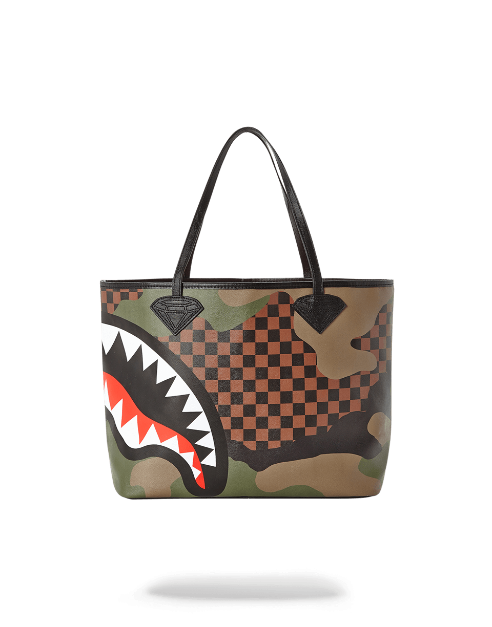 SHARKS IN PARIS (CAMO EDITION) TOTE
