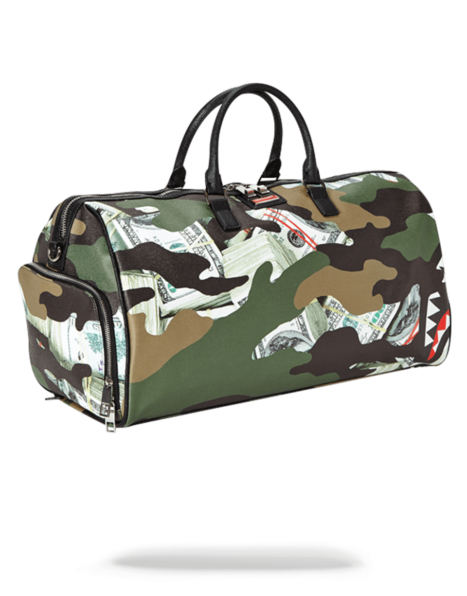 CAMO MONEY SHARK DUFFLE