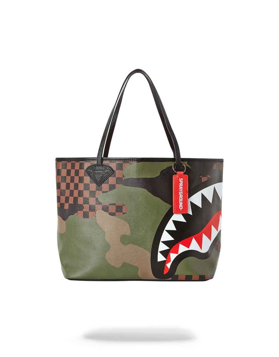 SHARKS IN PARIS (CAMO EDITION) TOTE
