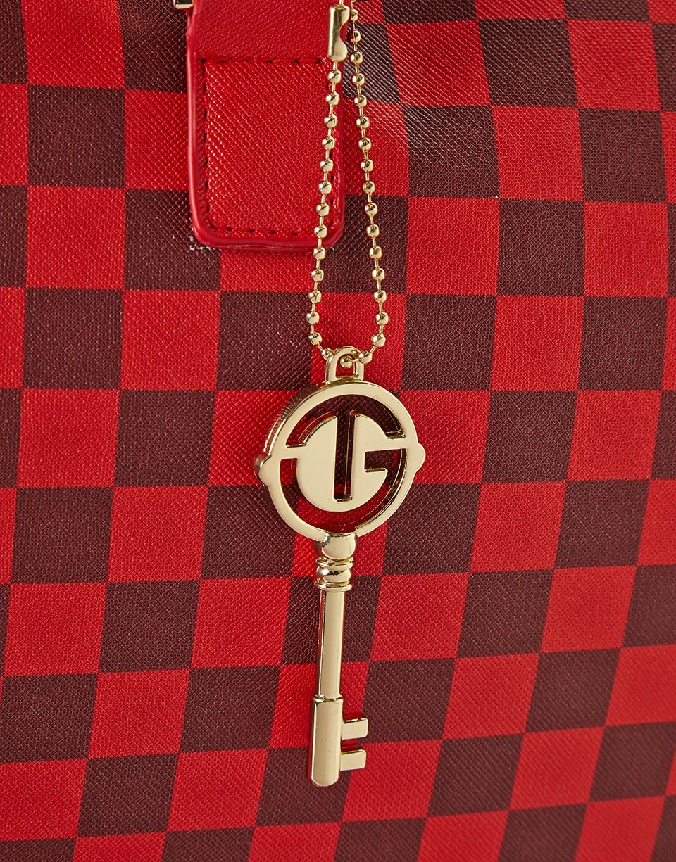 SHARKS IN PARIS DUFFLE (RED CHECKERED EDITION)