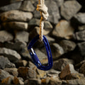 Auto Locking Carabiner Blue & Silver