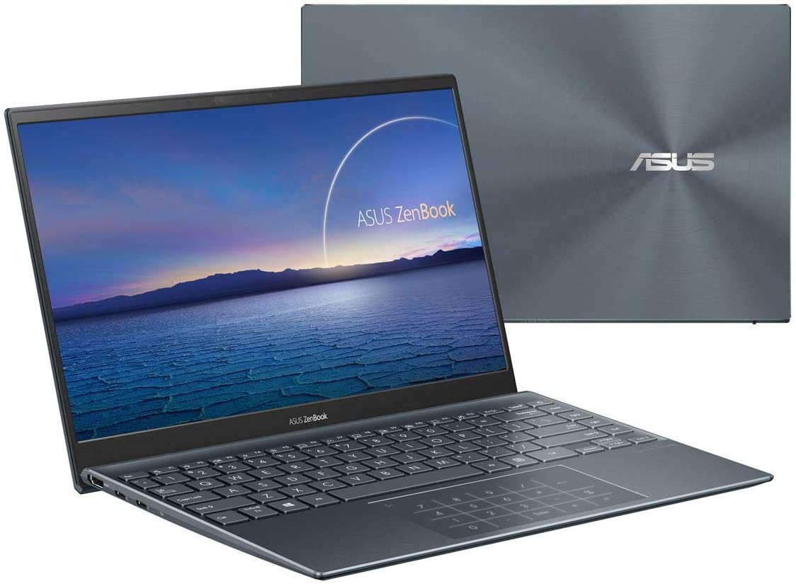 ASUS - ZenBook 14" Laptop - Intel Core i7 1165G7 - 8GB RAM - 512GB SSD - Pine Gray