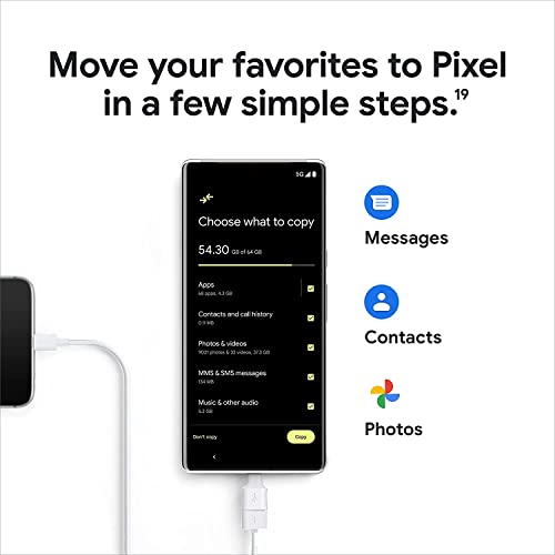 Google Pixel 6 Pro - 5G 6.71" AMOLED - Unlocked Smartphone with Advanced Pixel Camera and Telephoto Lens - 128GB - Cloudy White
