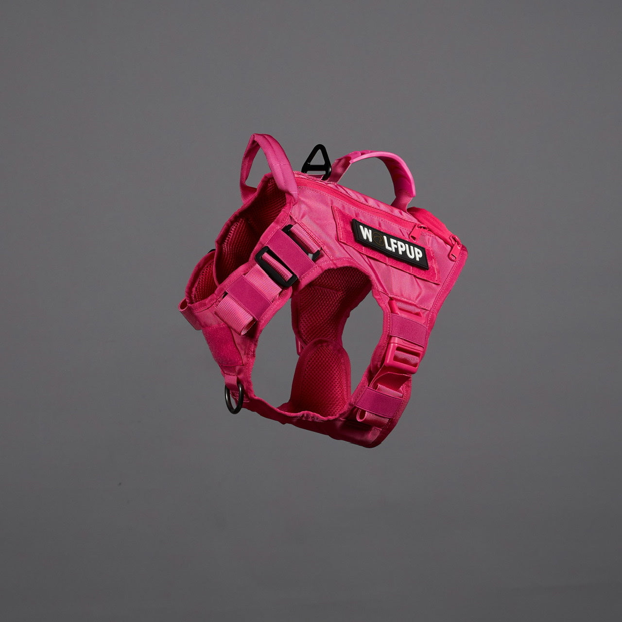 Neon Pink Tactical Dog Vest Harness