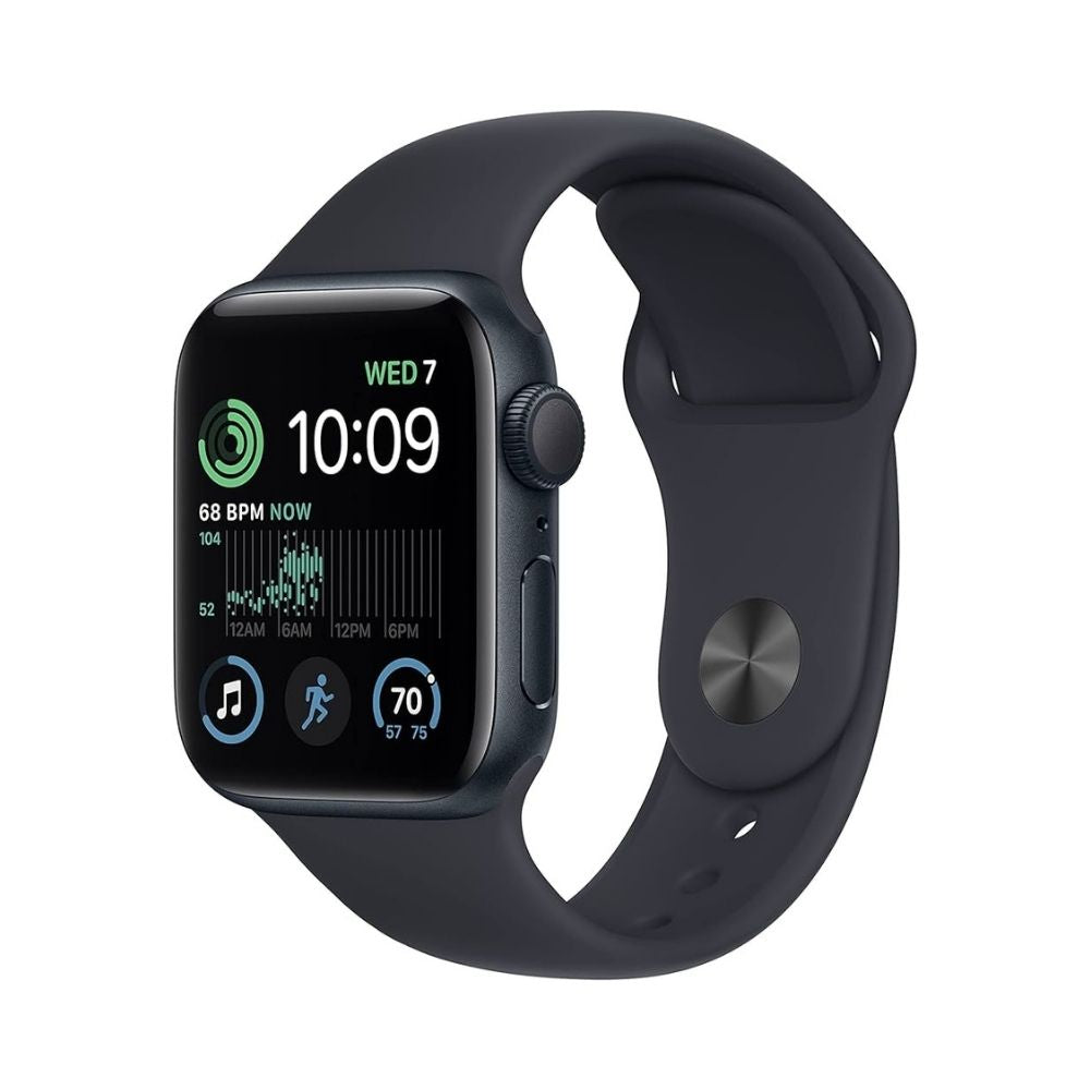 Apple Watch SE 2nd Generation (GPS + Cellular) 40mm Aluminum Case with Midnight Sport Band - S/M - Midnight - MRG63LL/A