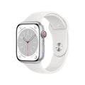 Apple Series 8 (GPS+ Cellular) 41mm Aluminum Case White Sport Band - White S/M - MP4E3LL/A