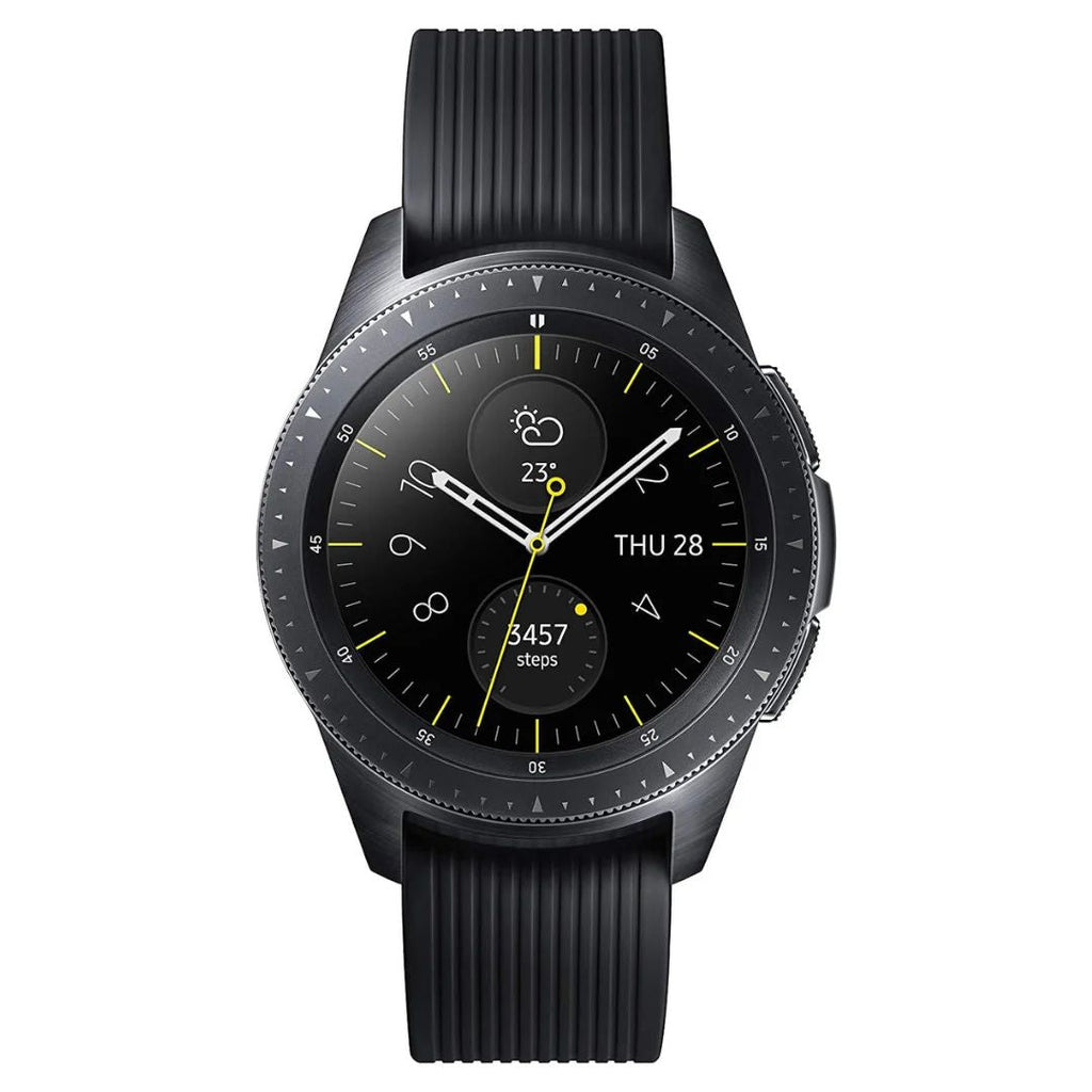 Samsung Galaxy Watch 42mm 4G LTE Stainless Steel Midnight Black SM-R815UZKAXAR