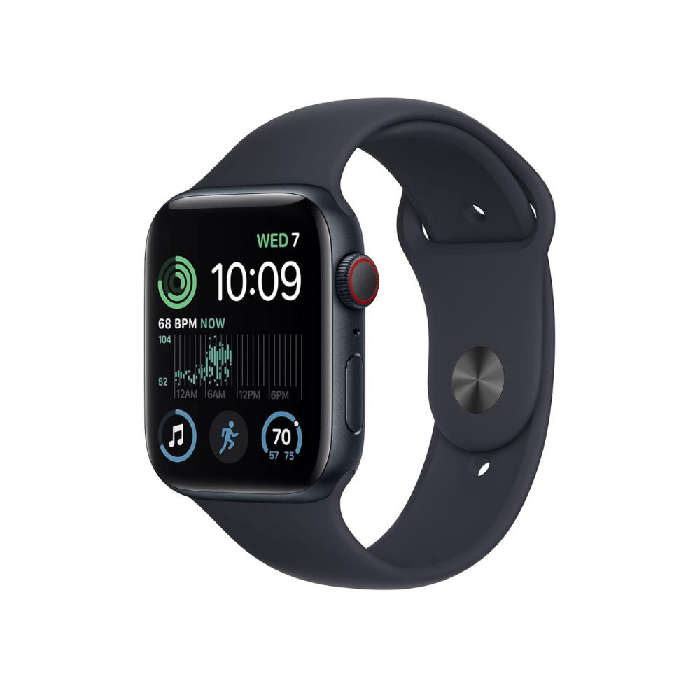 Apple Watch SE 2nd Gen - GPS - 44mm Aluminum - M/L Midnight Band - MNTG3LL/A
