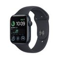Apple Watch SE 2nd Generation (GPS) 44mm Aluminum Case with Midnight Sport Band - S/M - Midnight - MNTF3LL/A