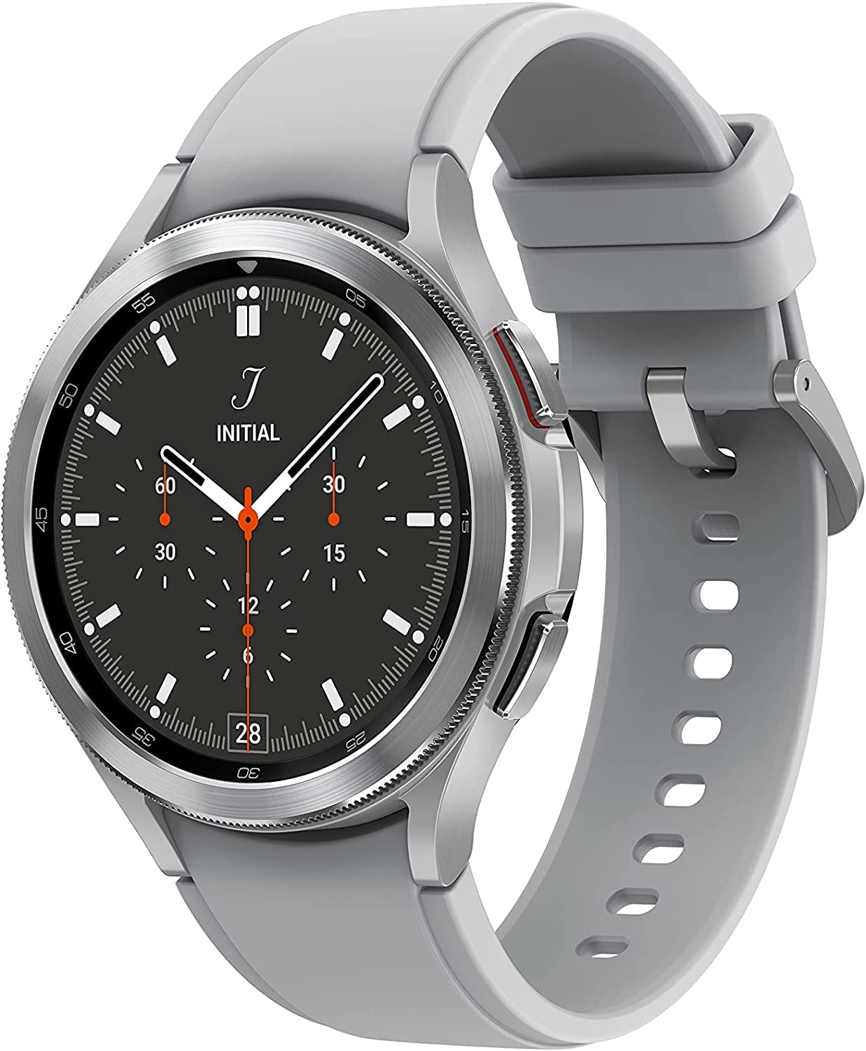 Samsung Galaxy Watch 4 Classic Stainless Steel Smartwatch 46mm LTE - Silver - SM-R895UZSVXAA