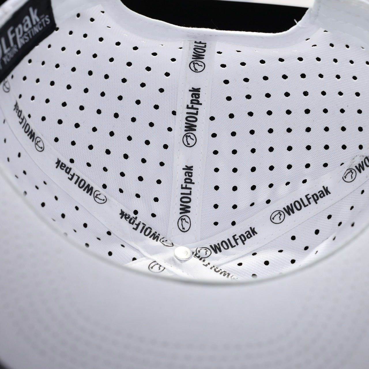 Flat Bill Snapback Hat Arctic White