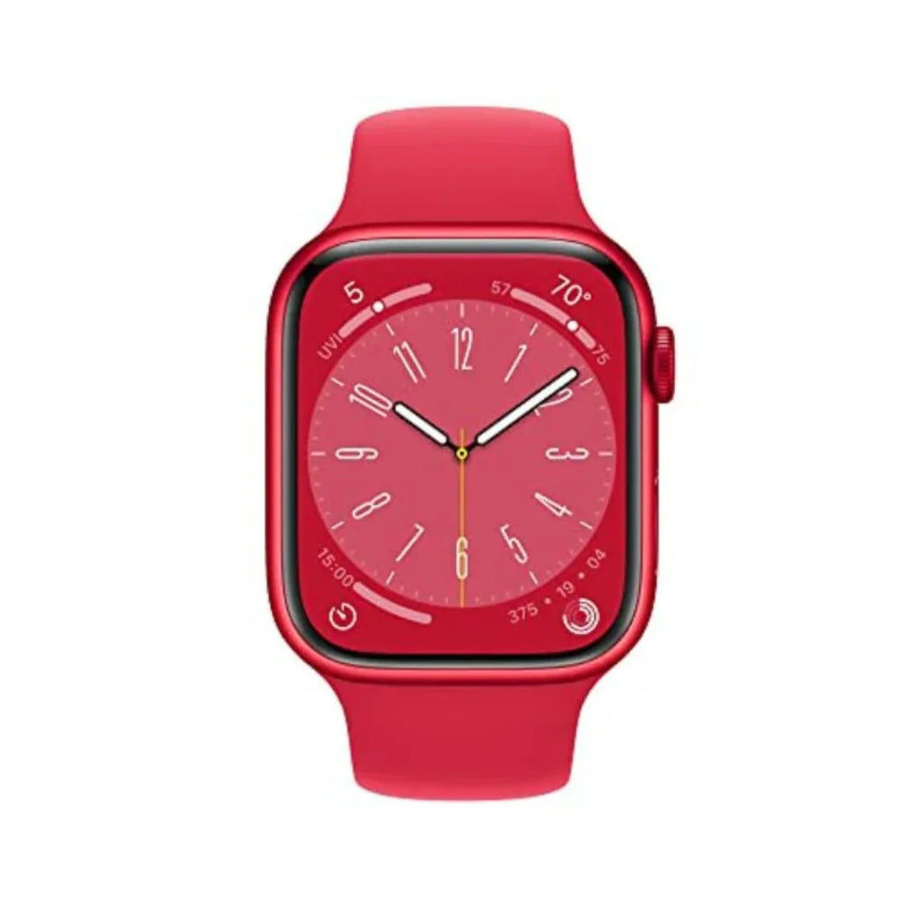Apple Watch Series 8 GPS+Cell 45mm Alum Case Red Sport Band - S/M - MNVR3LL/A