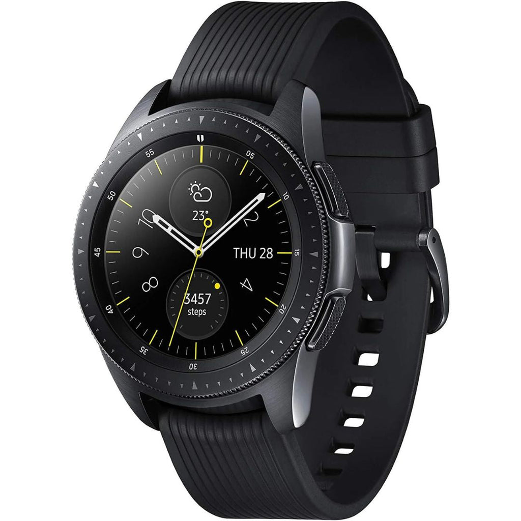 Samsung Galaxy Watch 42mm 4G LTE Stainless Steel Midnight Black SM-R815UZKAXAR