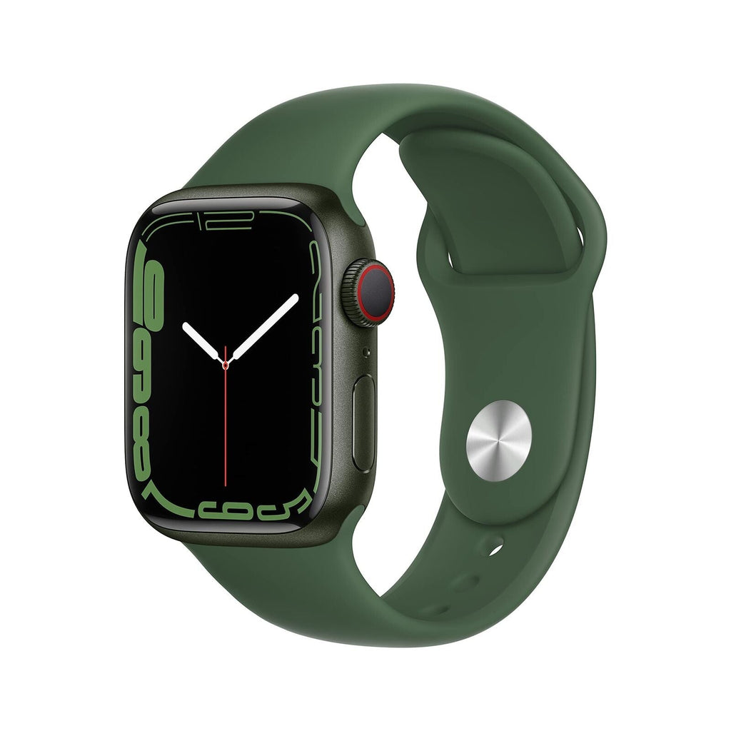 Apple Watch Series 7 - 41mm Green Aluminum w/ Clover Sport Band - MKH93LL/A
