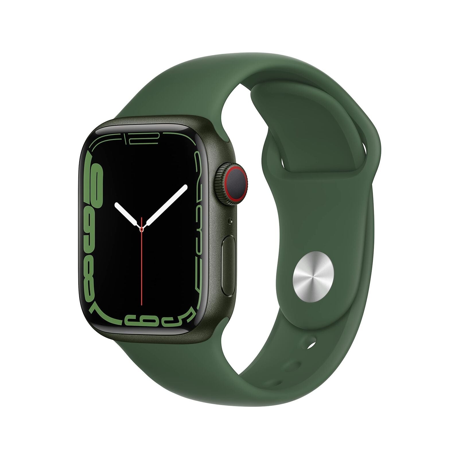 Apple Watch Series 7 - 41mm Green Aluminum w/ Clover Sport Band - MKH93LL/A