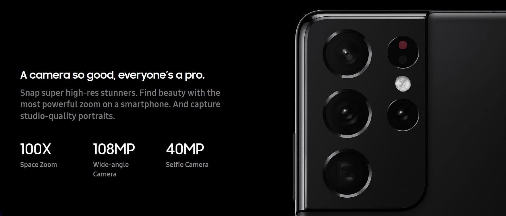 Unlocked Samsung Galaxy S21 Ultra 5G - 128GB - Navy - SM-G998UZBAXAA