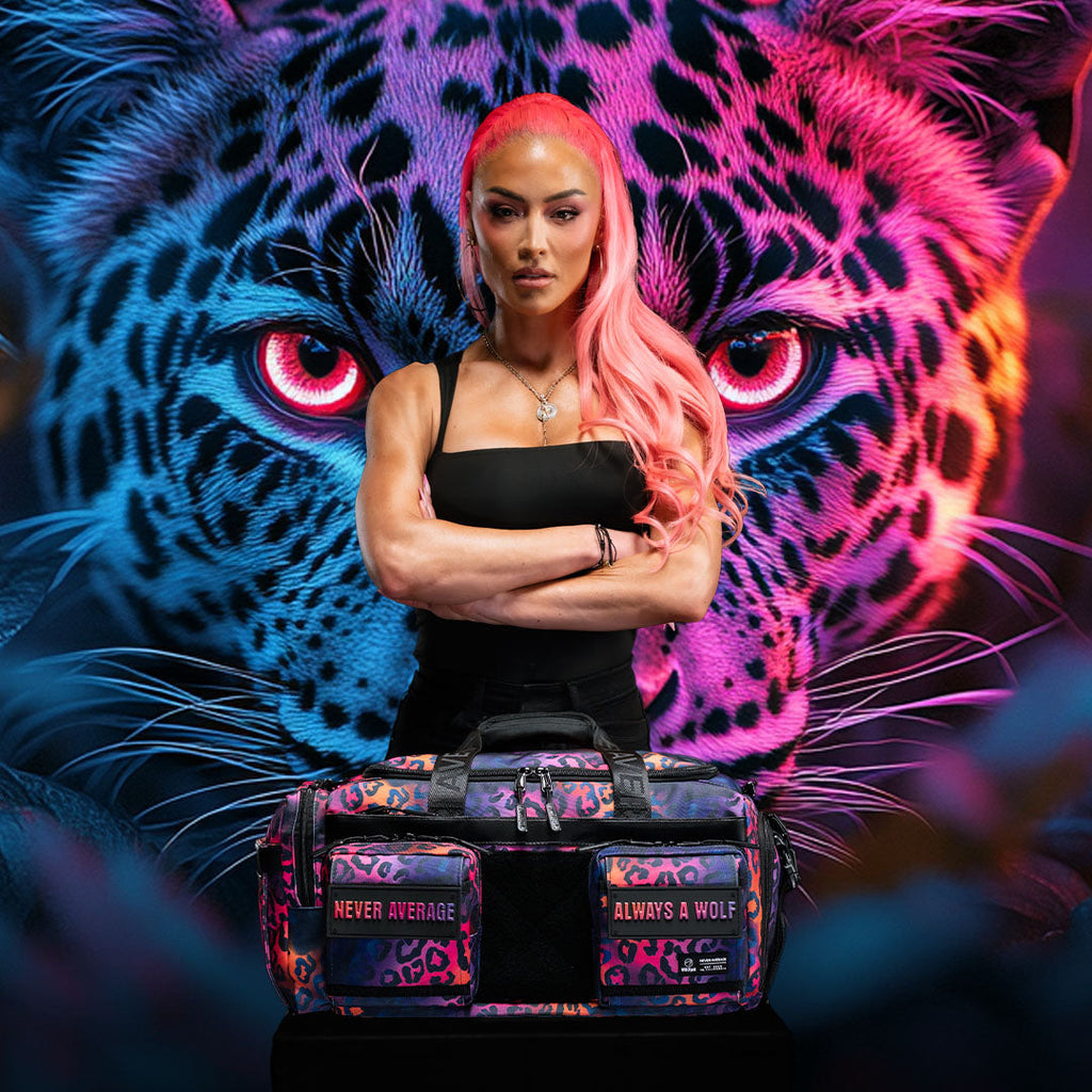 30L Perfect Duffle Bag Neon Leopard