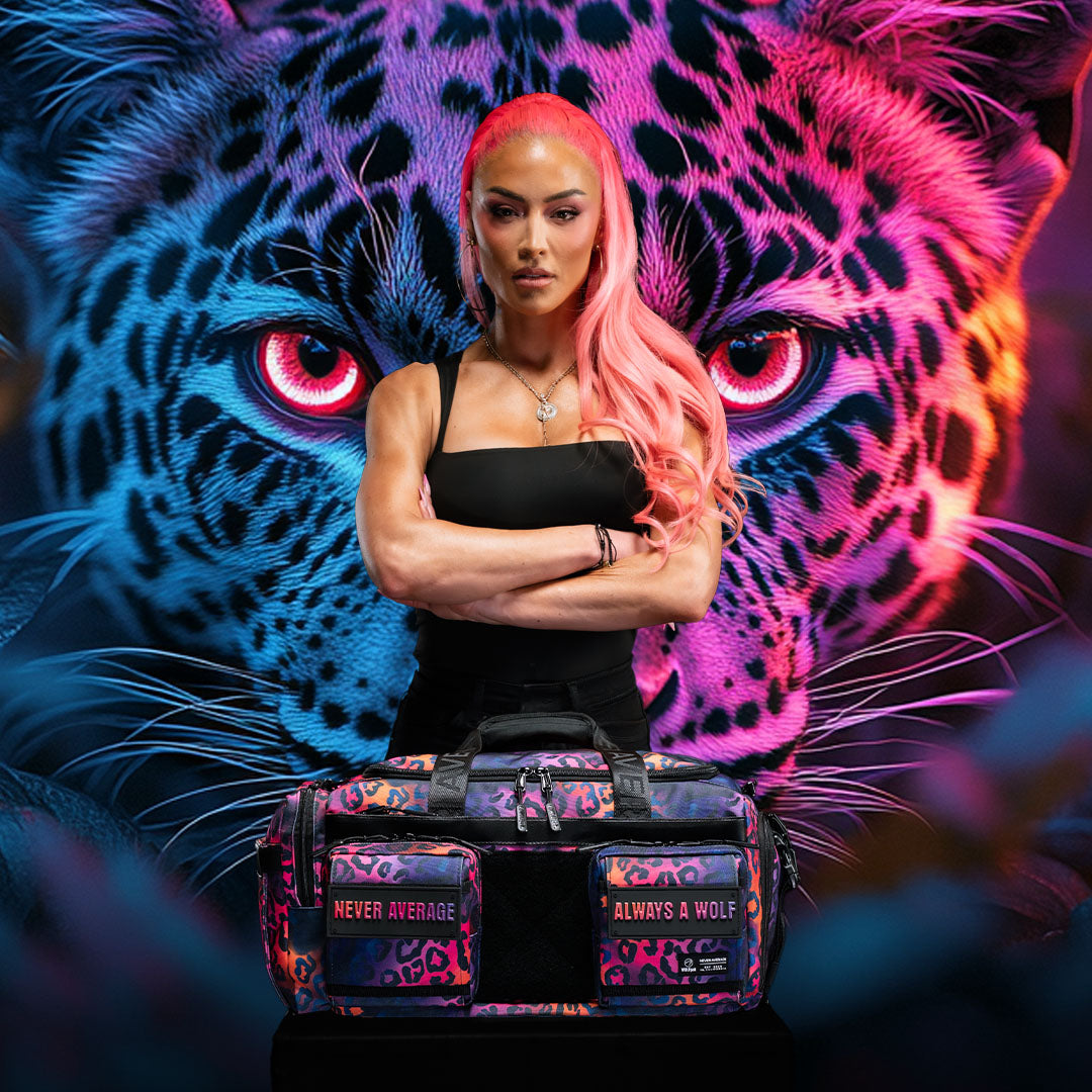 30L Perfect Duffle Bag Neon Leopard