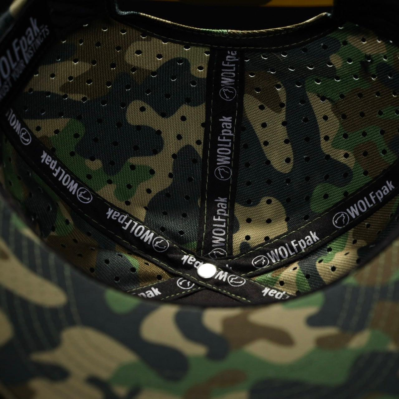 Flat Bill Snapback Hat Army Camo
