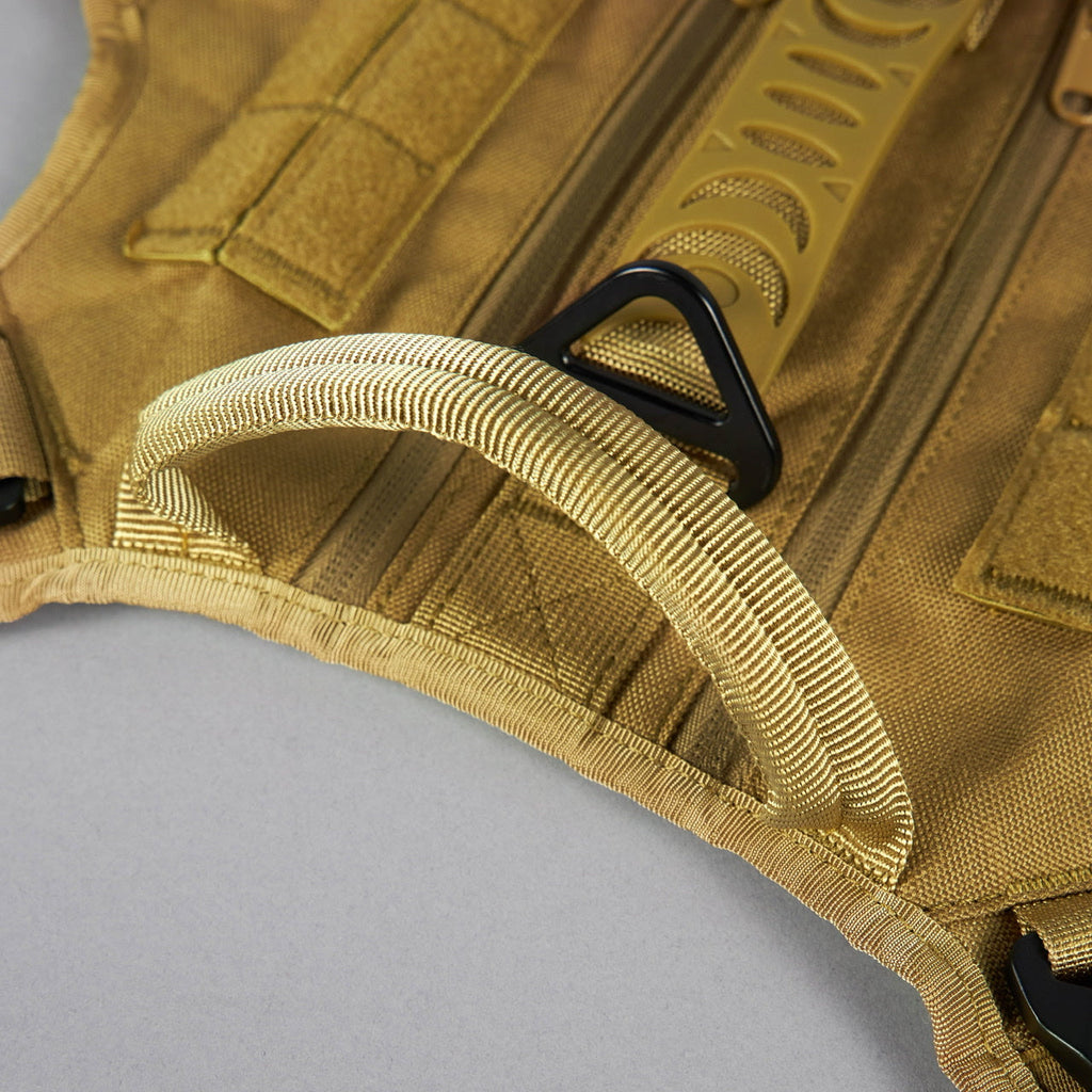 Khaki Tactical Dog Vest Harness