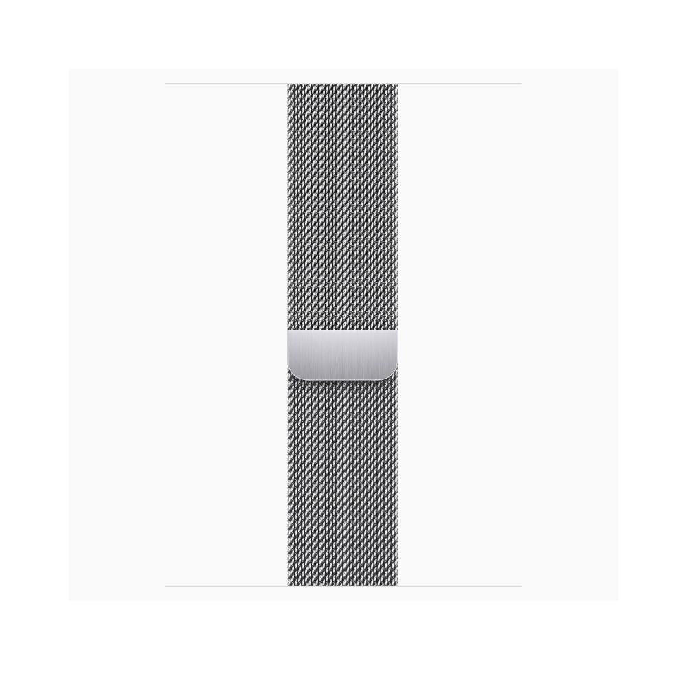 Apple Watch Series 9 (GPS + Cellular) 45mm - Silver Stainless Steel Case with Silver Milanese Loop - M/L - MRMQ3LL/A