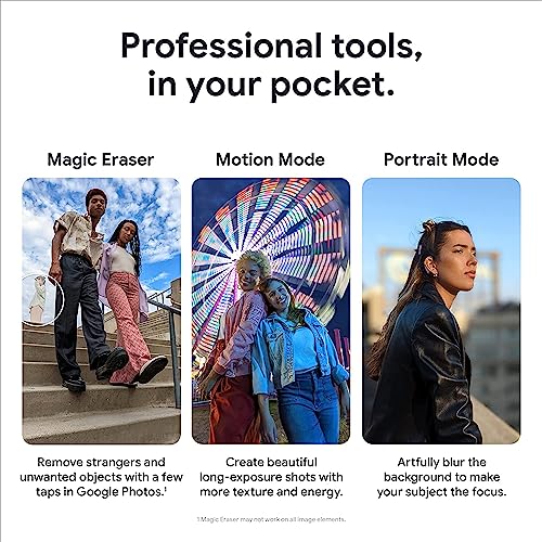 Google Pixel 6 ? 5G Android Phone - Unlocked Smartphone with Wide and Ultrawide Lens - 256GB - Stormy Black