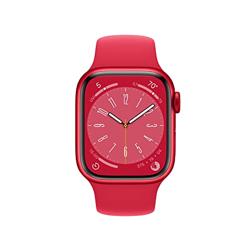 Apple Watch Series 9 GPS 41mm PRODUCT RED Aluminum Case with RED Sport Band S/M - MRXG3LL/A