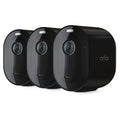 Arlo Pro 4 Spotlight Camera (3-Pack) - Wireless, 2K HDR, Color Night Vision, 2-Way Audio, Direct to WiFi, Black - VMC4350B