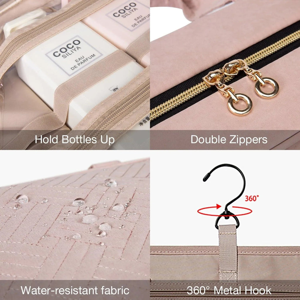 Bonchemin Pink The Space Saver Toiletry Bag