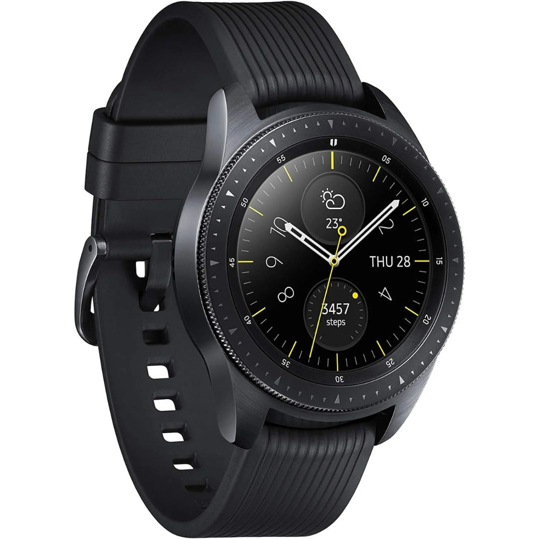 Samsung Galaxy Watch 42mm 4G LTE Stainless Steel Midnight Black SM-R815UZKAXAR