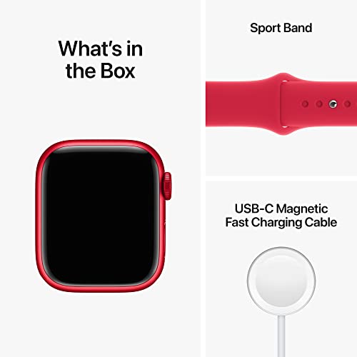 Apple Watch Series 9 GPS 41mm PRODUCT RED Aluminum Case with RED Sport Band S/M - MRXG3LL/A