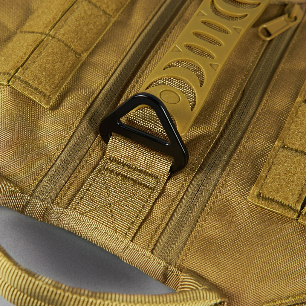 Khaki Tactical Dog Vest Harness