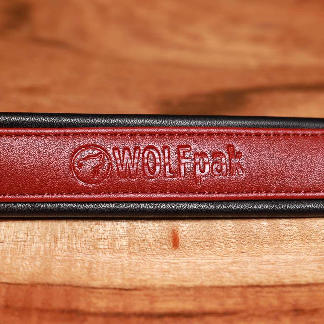 Luxury Dog Collar Burgundy Red & Black