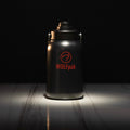 64oz Flask Black Red Letters