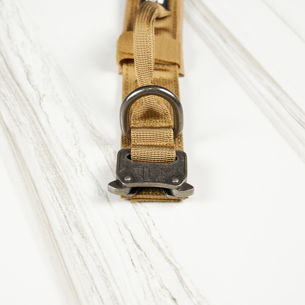 Tactical Nylon Dog Collar Khaki
