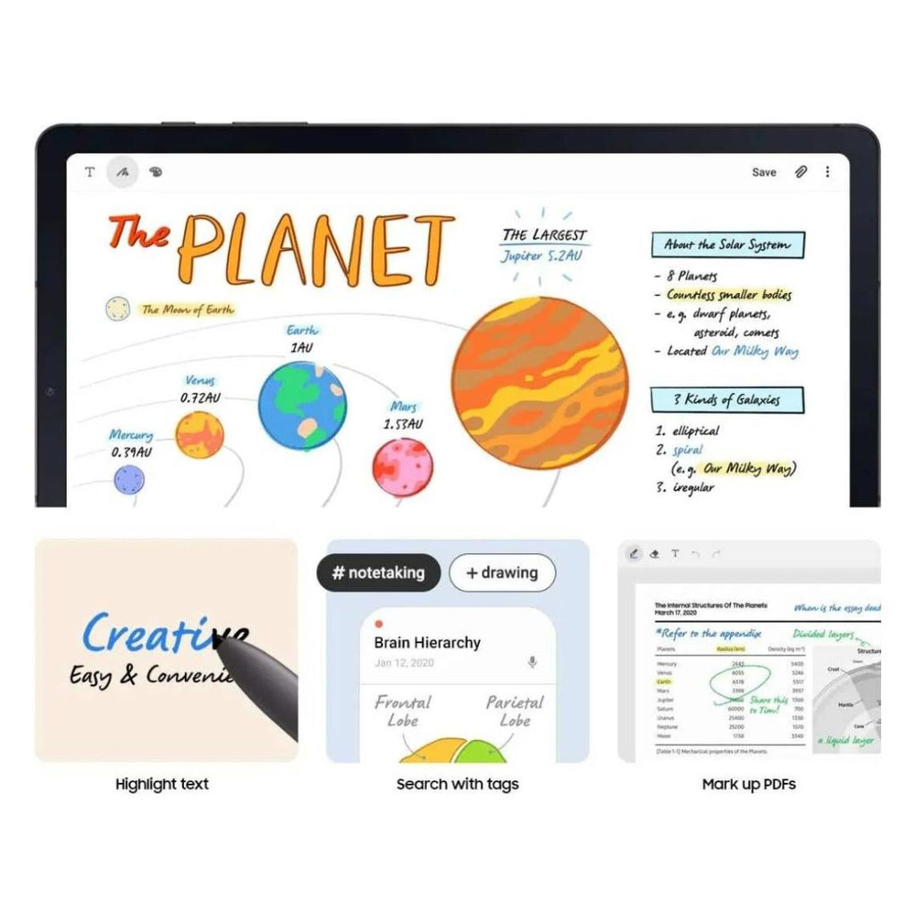 Samsung Galaxy Tab S6 Lite (2020) 10.4"- 64GB - Oxford Gray - SM-P610NZAAXAR