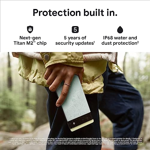 Google Pixel 6 ? 5G Android Phone - Unlocked Smartphone with Wide and Ultrawide Lens - 256GB - Stormy Black