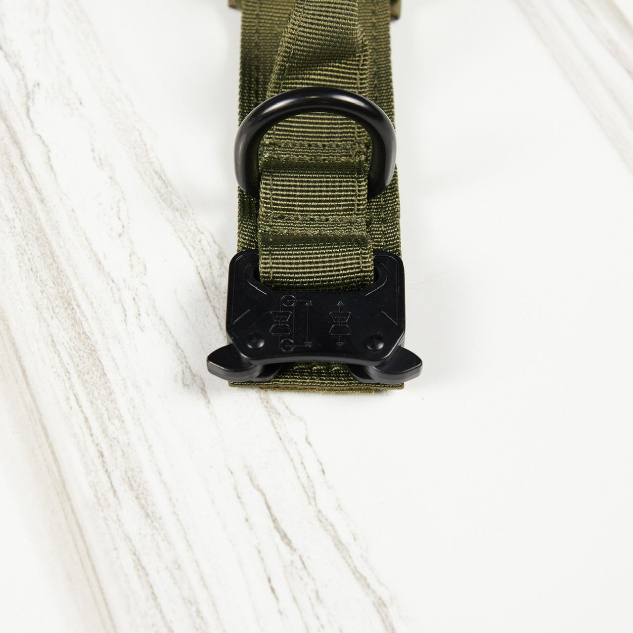 Tactical Nylon Dog Collar Green