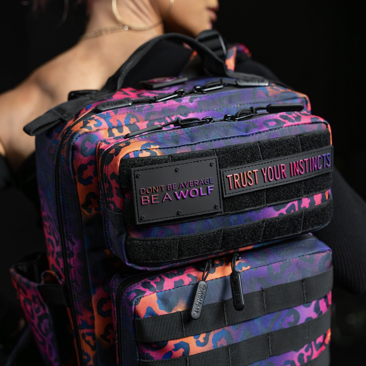 15L Backpack Neon Leopard