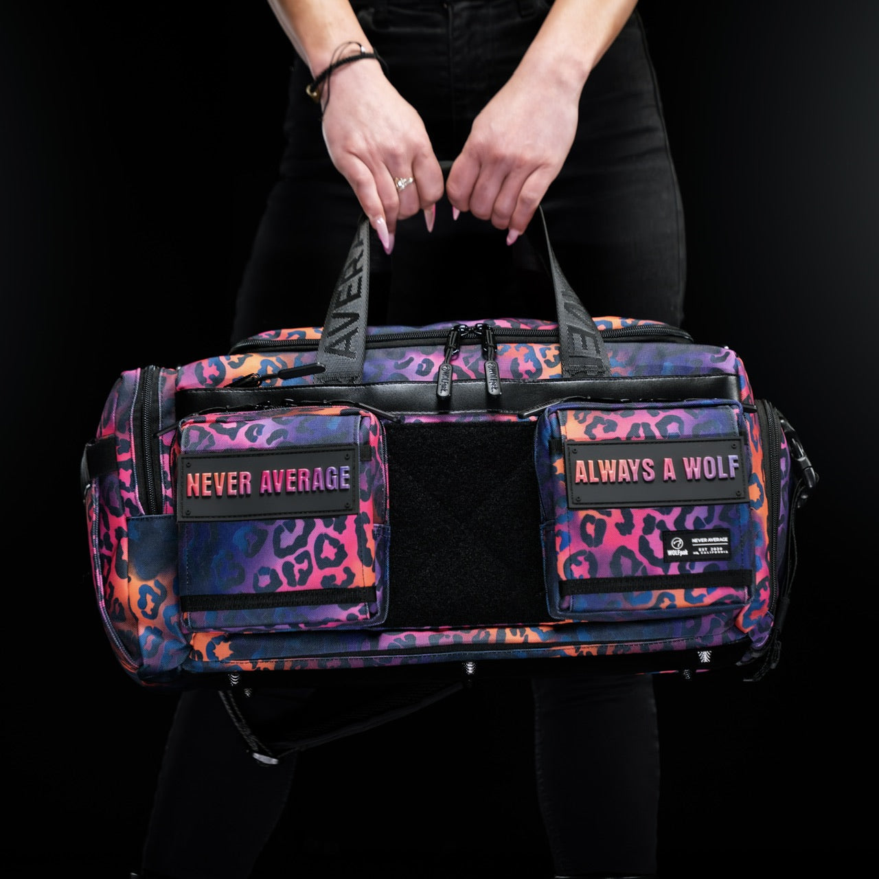 30L Perfect Duffle Bag Neon Leopard