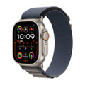 Apple Watch Ultra 2 (GPS + Cellular 49mm) Rugged Titanium Case with Blue Alpine Loop - Large - MREQ3LL/A