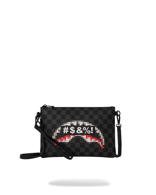 'WHAT THE BEEP' SHARK CROSSOVER CLUTCH