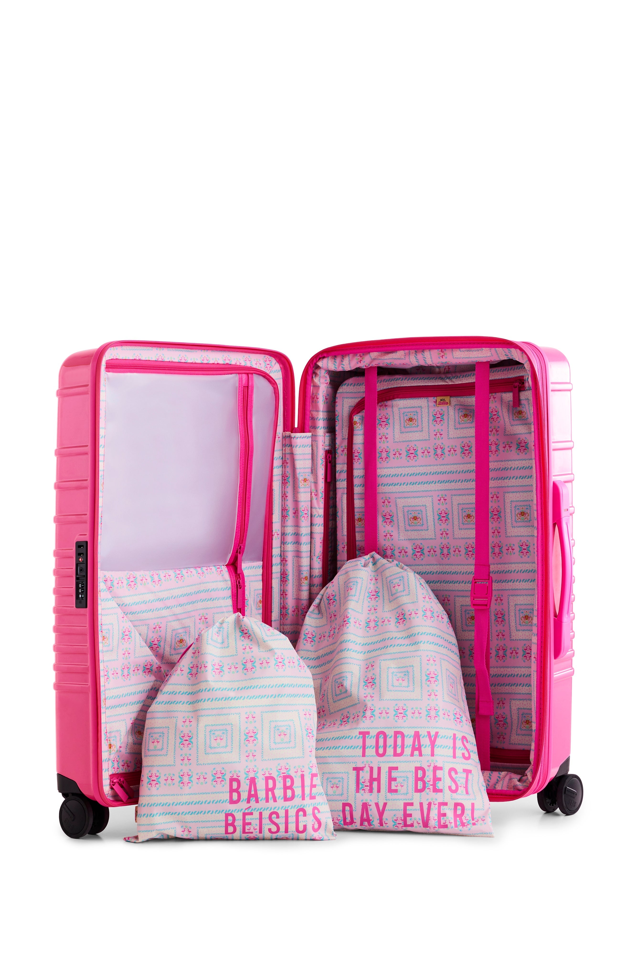 The Medium Check-In Roller in Barbie™ Pink