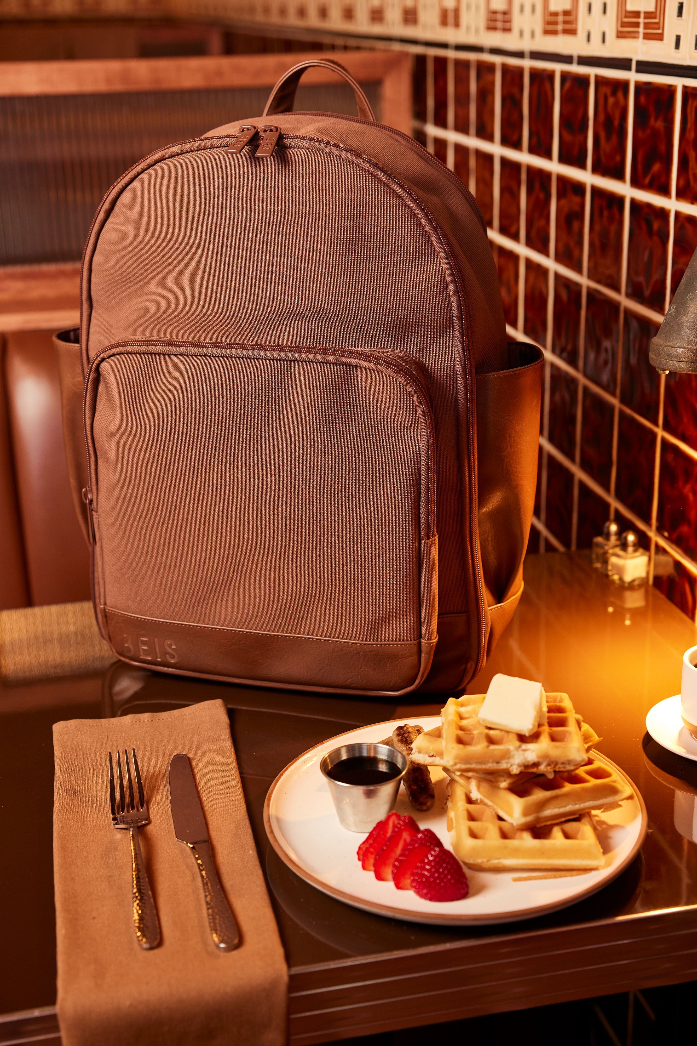 The Travel Backpack in Maple