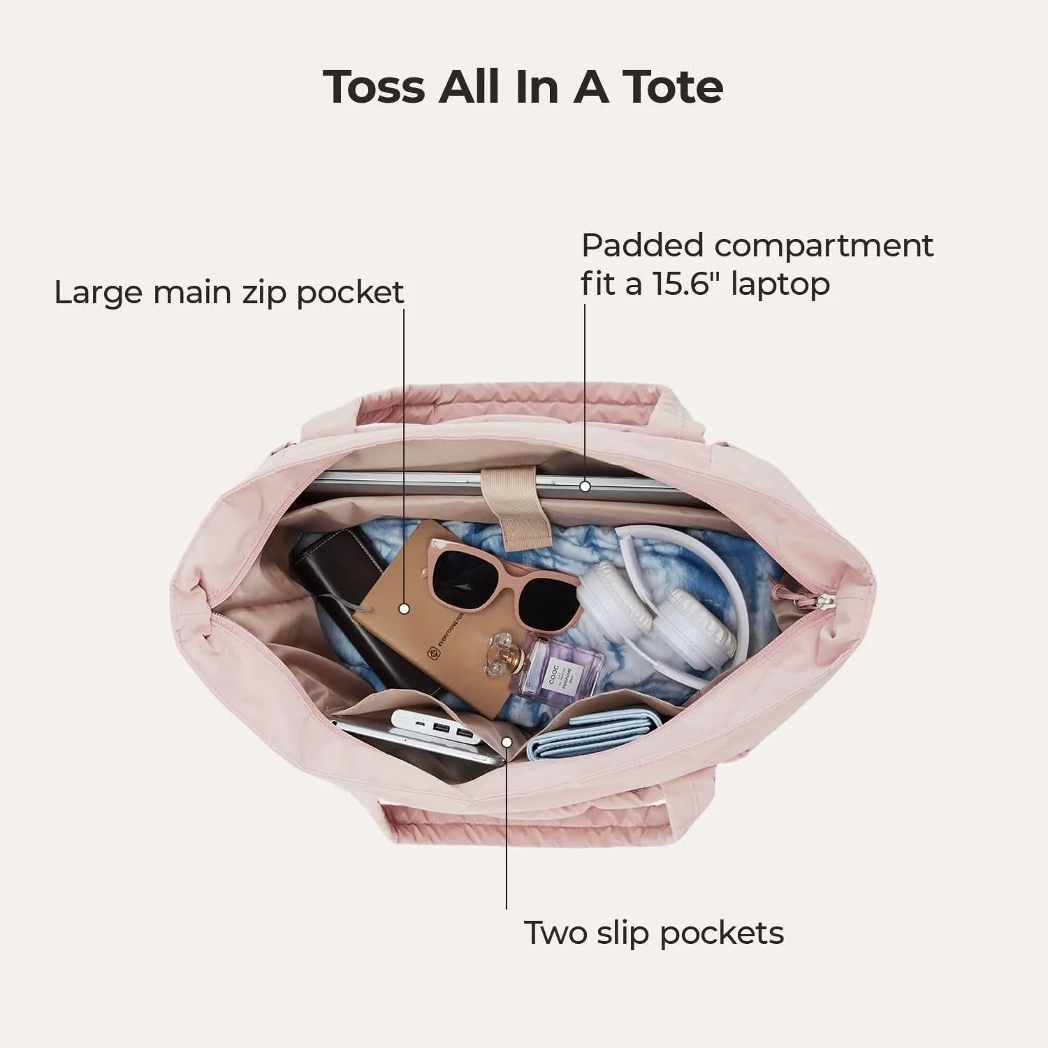 Bubble 22L-28L Expandable Puffer Travel Tote Bag