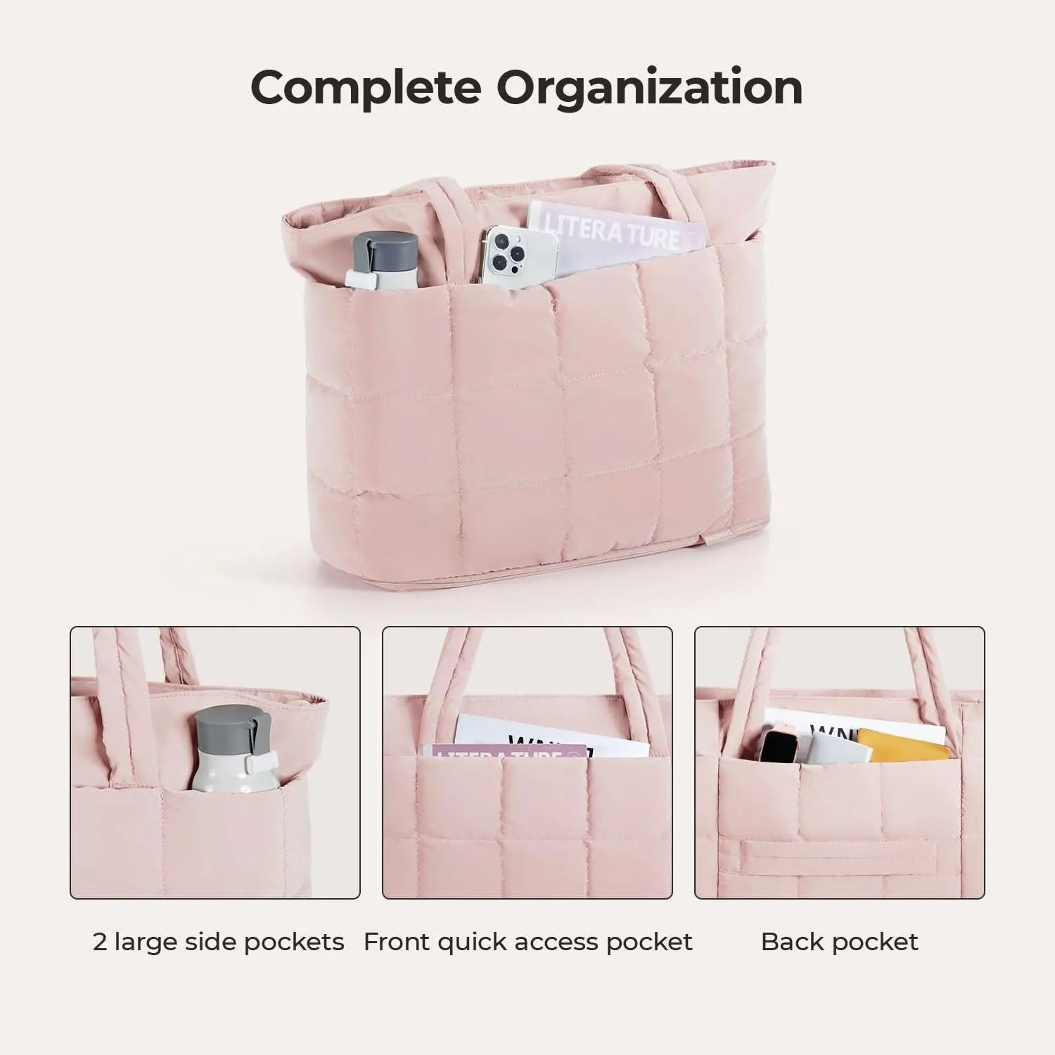 Bubble 22L-28L Expandable Puffer Travel Tote Bag