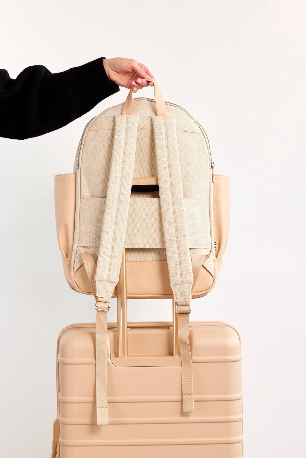 The Travel Backpack in Beige
