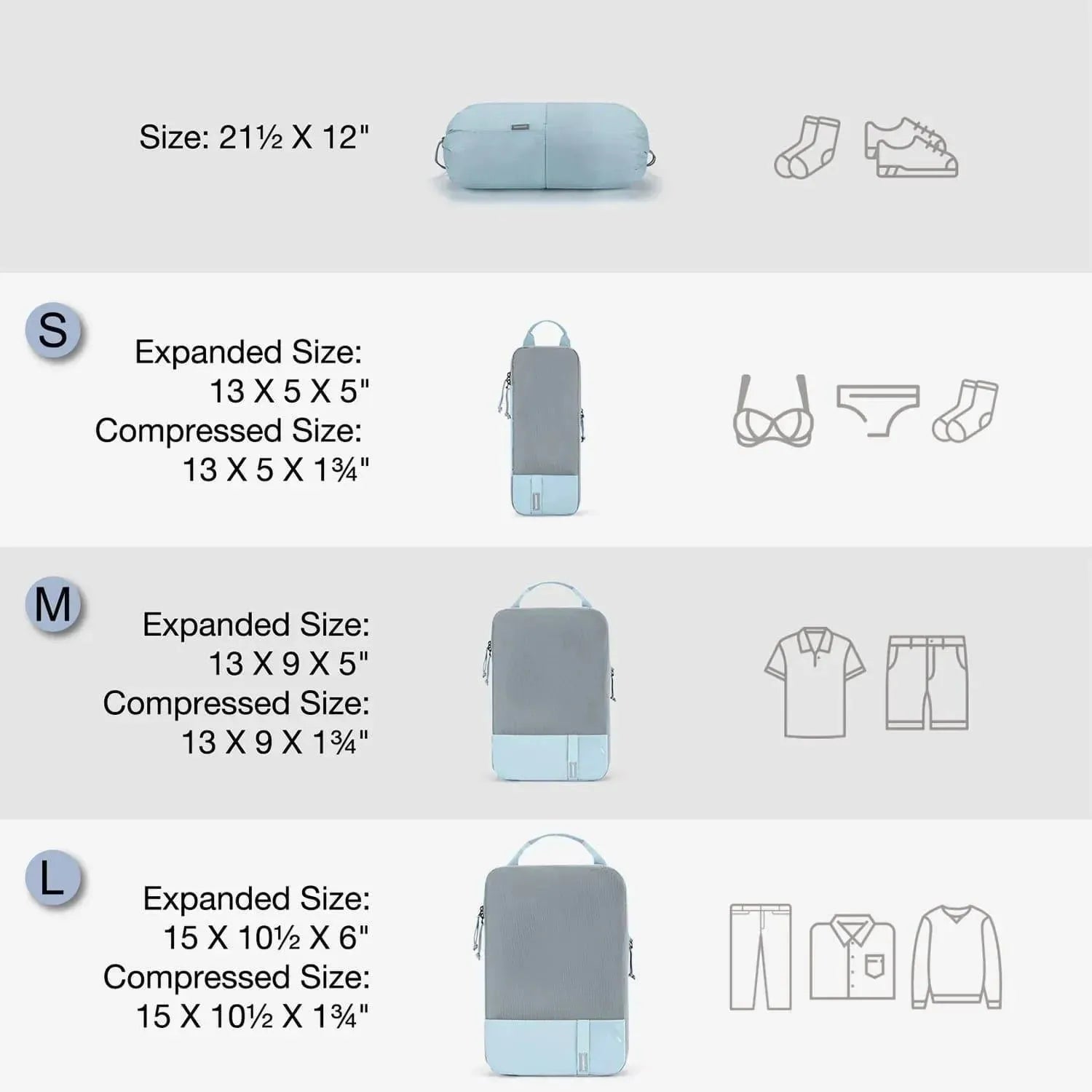Compression Packing Cubes