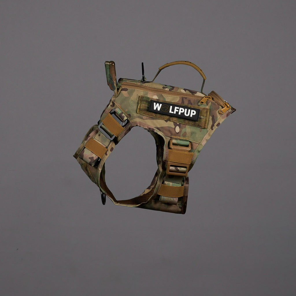 Camo Tactical Dog Vest Harness