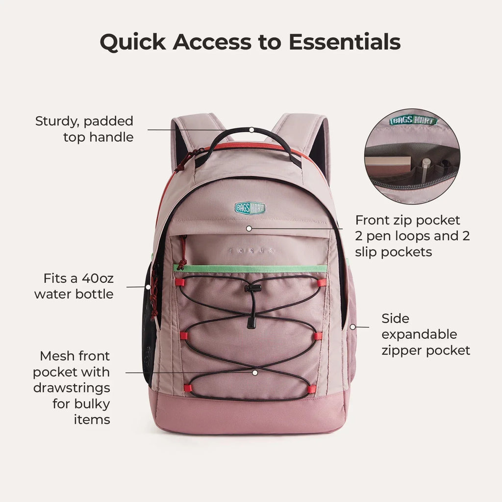 Focus 15.6" Laptop Backpack